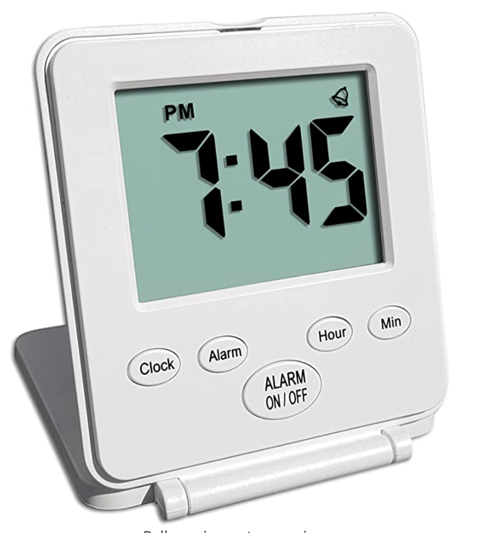 travel alarm table clock