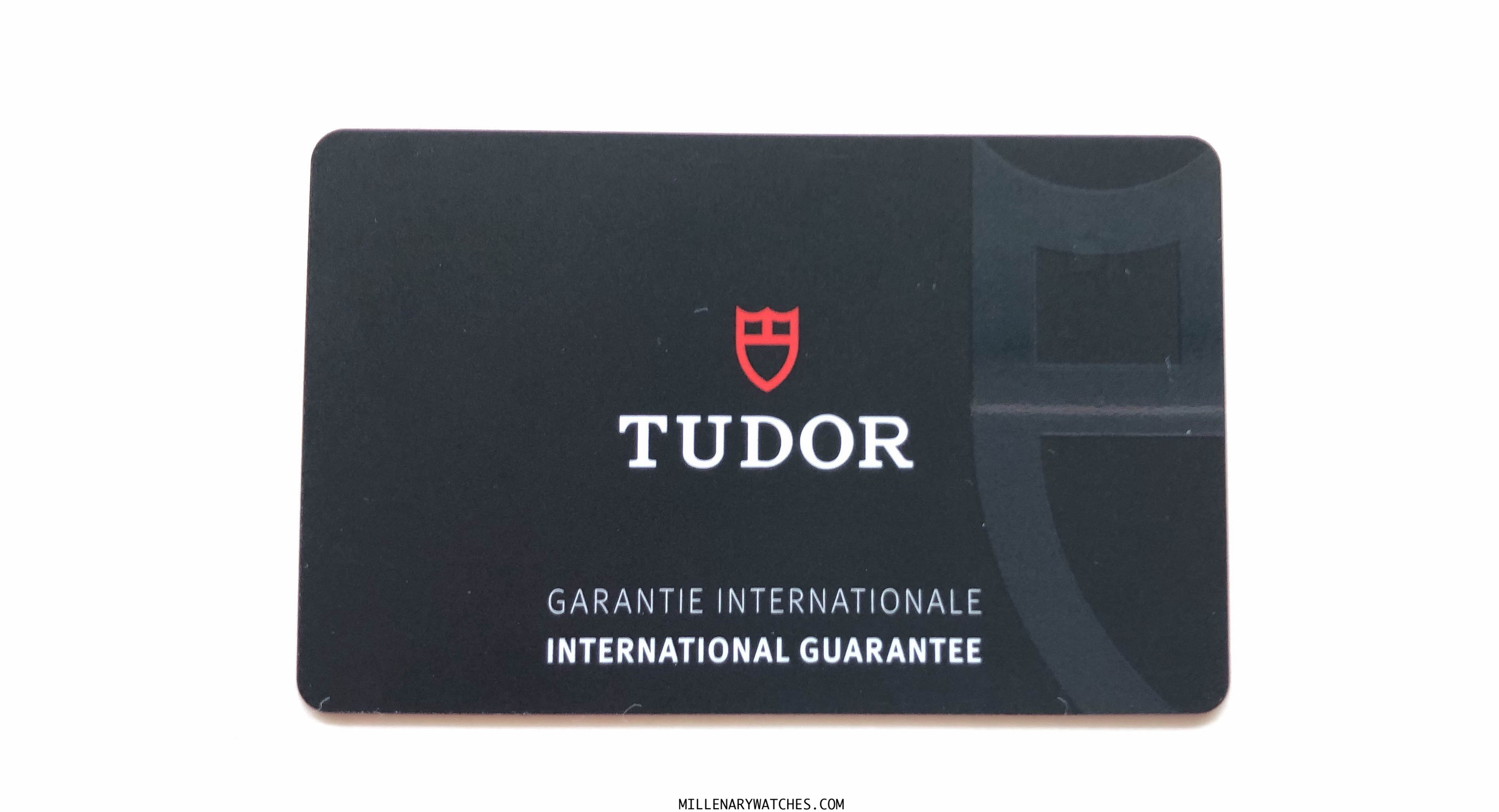 New Tudor Warranty card 2020