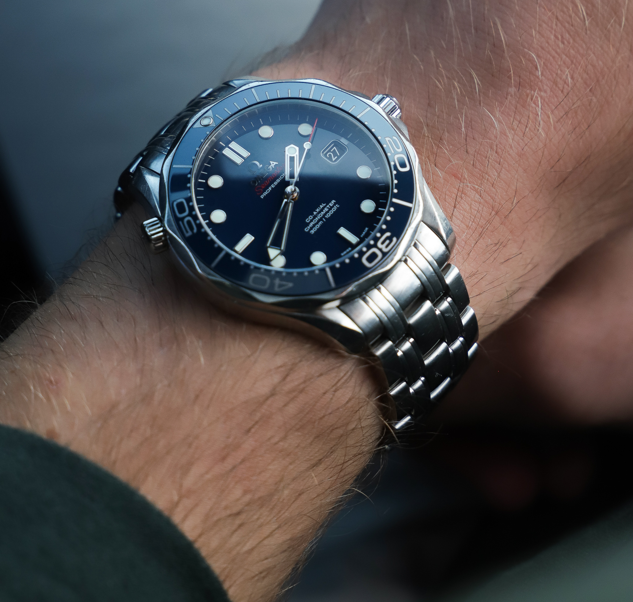 omega Seamaster diver 300m blue non wave