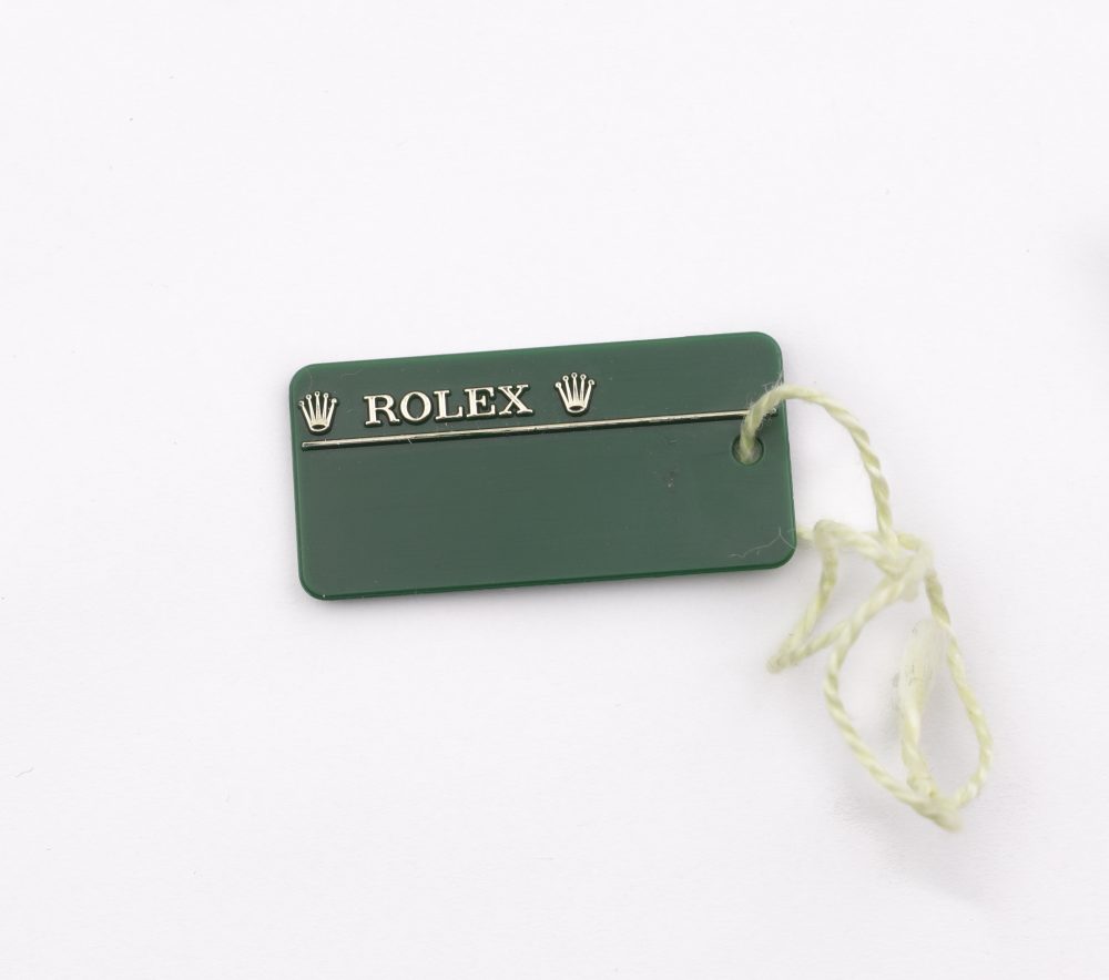 Rolex Green Original Swing Tag / Price 