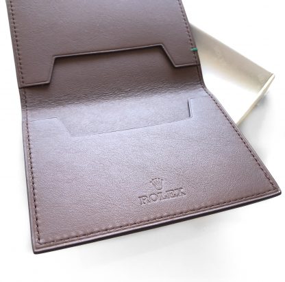 rolex leather wallet