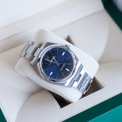 Rolex Oyster Perpetual 39MM Blue Dial 114300 Unworn 2020