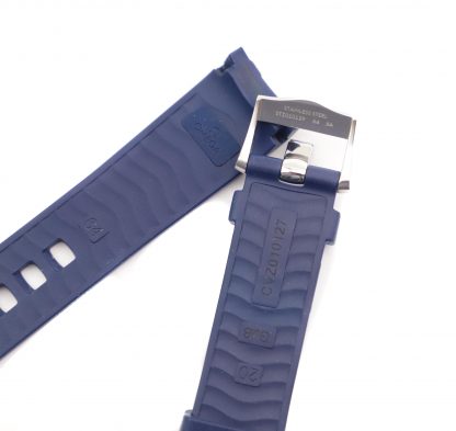 omega rubber strap blue