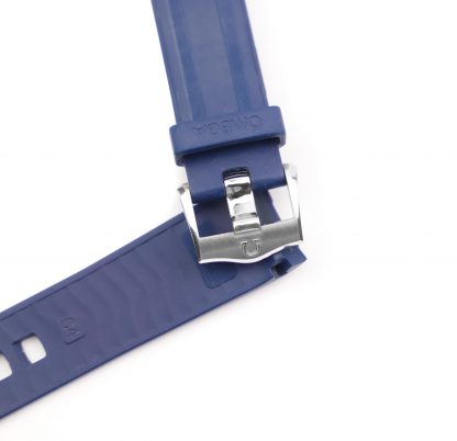 omega rubber strap blue