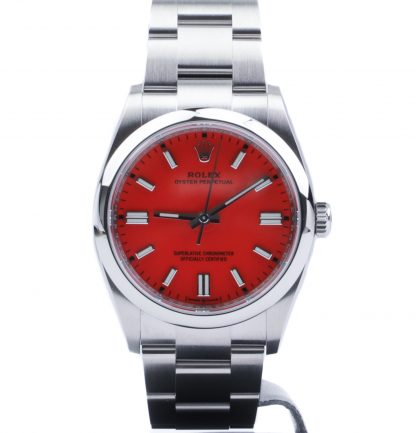 Rolex Oyster Perpetual 36 126000 Coral Red Dial Novelty Unworn 2020