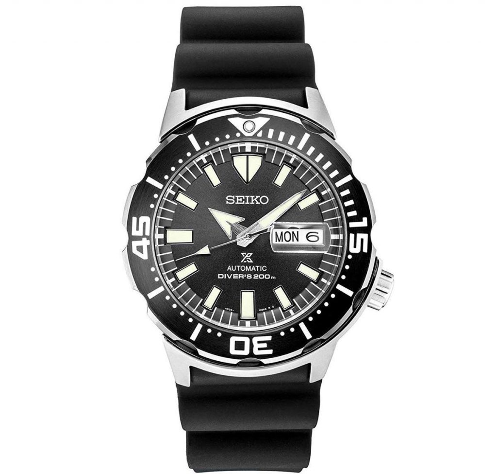 SEIKO Prospex SRPD27 Orologio Subacqueo Uomo, 42.4 Mm, Acciaio Inossidabile Nero, Movimento Automatico