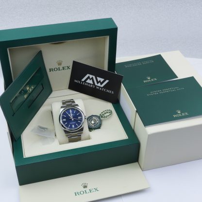 Rolex Oyster Perpetual 41 143000 Bright Blue Dial 2020 Novelty