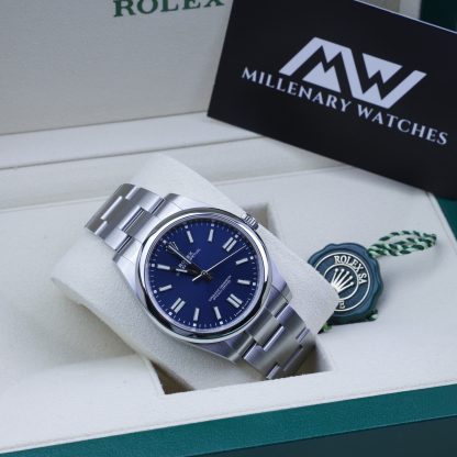 Rolex Oyster Perpetual 41 143000 Bright Blue Dial 2020 Novelty