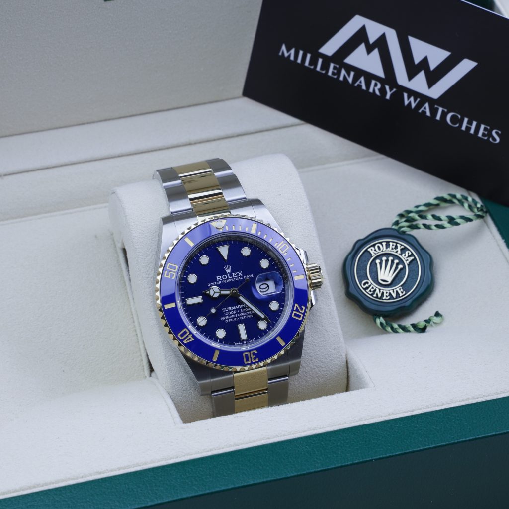 Rolex Submariner Two Tone Blue Dial 126613lb Unworn 2020 Novelty Millenary Watches 6500