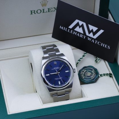 Rolex Oyster Perpetual 39MM Blue Dial 114300 2018