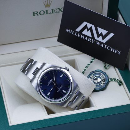 Rolex Oyster Perpetual 39MM Blue Dial 114300 2018