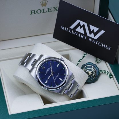 Rolex Oyster Perpetual 39MM Blue Dial 114300 2018