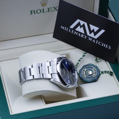 Rolex Oyster Perpetual 39MM Blue Dial 114300 2018