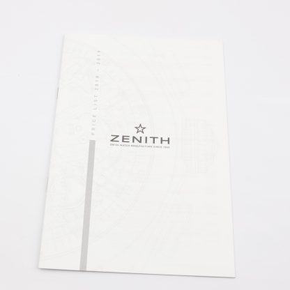 Zenith Price List Booklet 2018-2019