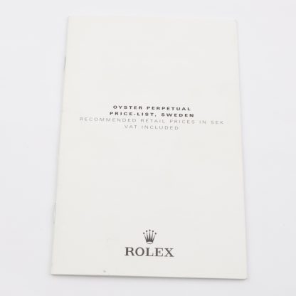 Rolex Price List SEK 2014 Brochure