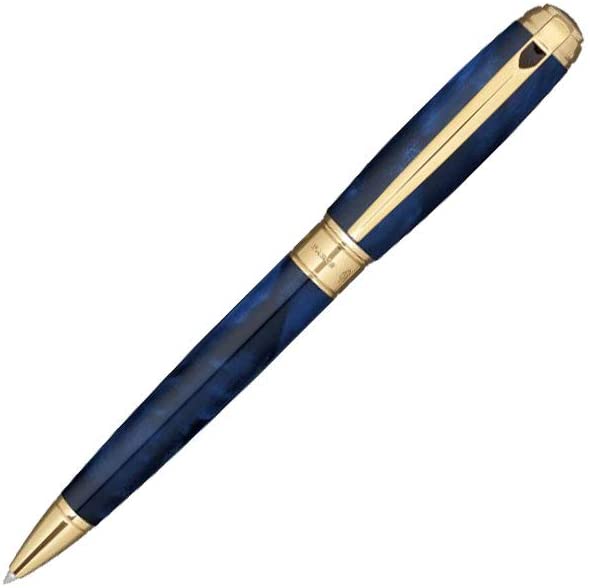 S.T. Dupont Line D Large Ballpoint Pen Blue/Palladium