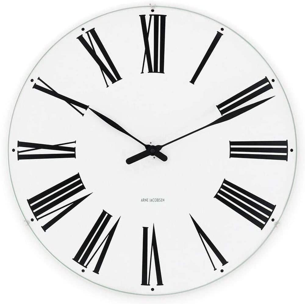 Rosendahl Arne Jacobsen Wall Clock, Roman 480 43652 Clock, Diameter 48 cm