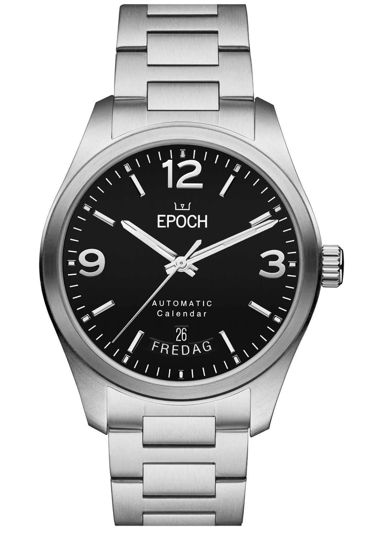 Epoch Automatic Calendar Black - Millenary Watches