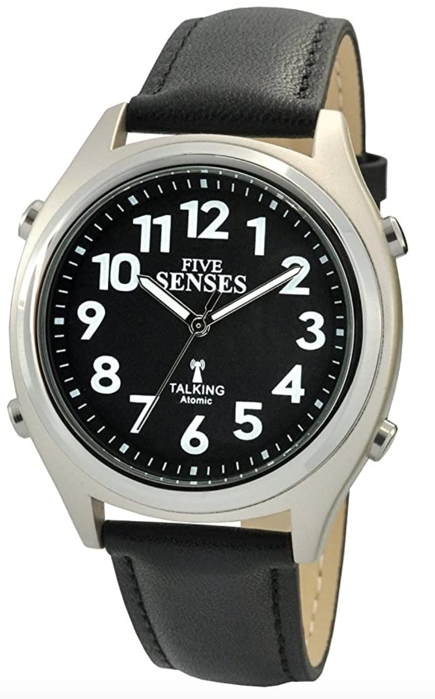 English Atomic Talking Watch Seniors Men Women Loud Talking Sound Alarm for Visually Impaired 5 Senses 1097