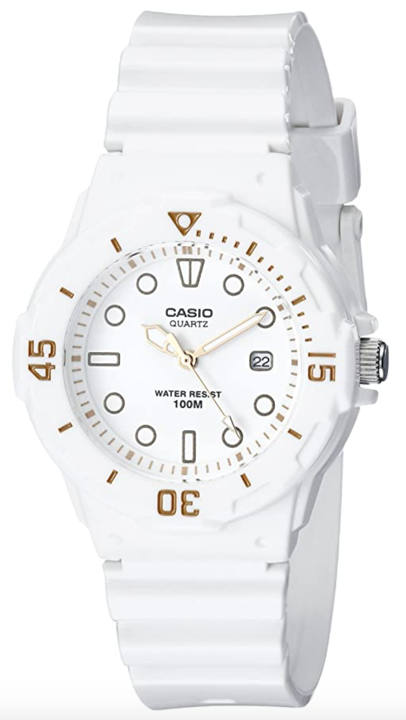 Casio Women's LRW200H-7E2VCF Dive Series Diver-Look White Watch