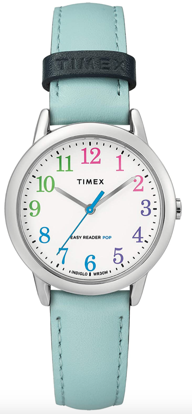 Timex Women's Easy Reader Leather Strap 30mm Watch