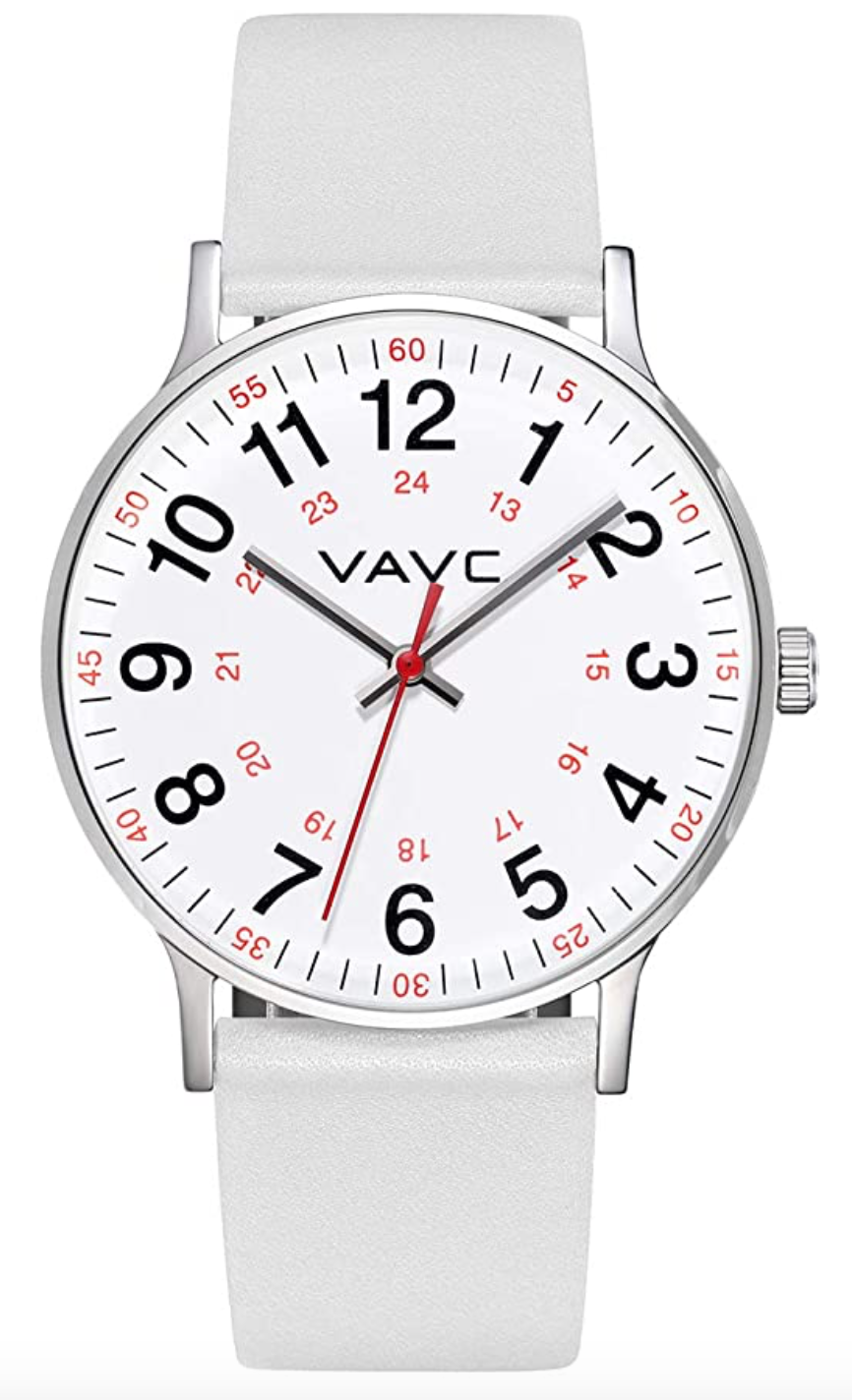 VAVC Nurse Watch for Medical Students,Doctors,Women with Second Hand and 24 Hour. Easy to Read Watch