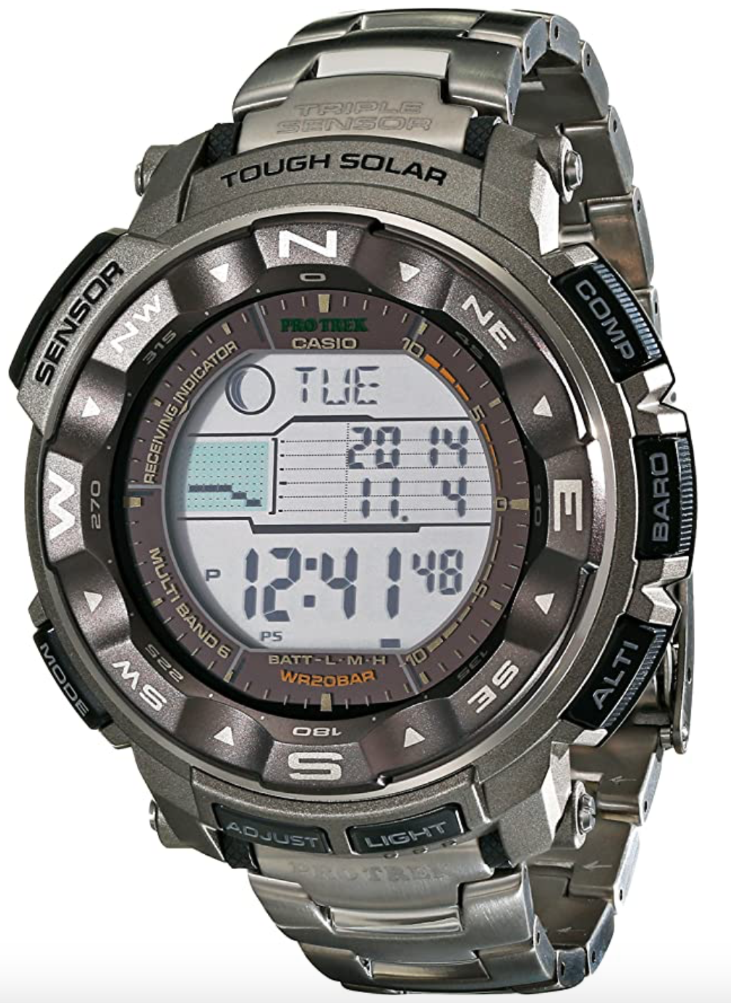 Casio Men's Pro Trek PRW2500T Tough Solar Digital Sport Watch