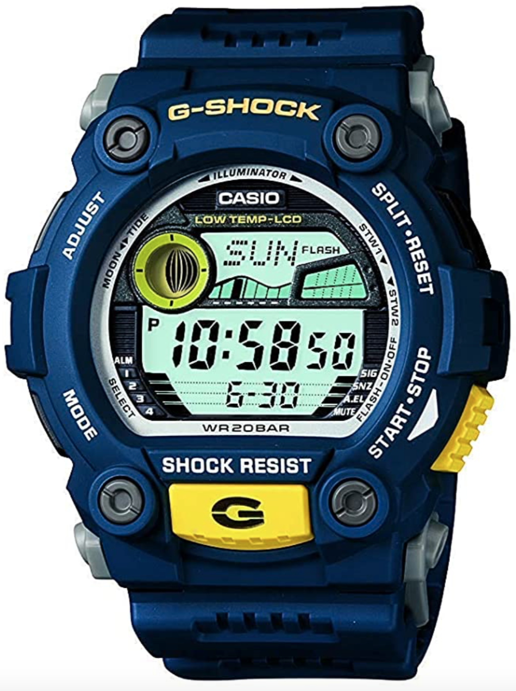 Casio Men's XL Rescue Series G-Shock Quartz 200M WR Shock Resistant Resin Color: Blue (Model G-7900-2CR)