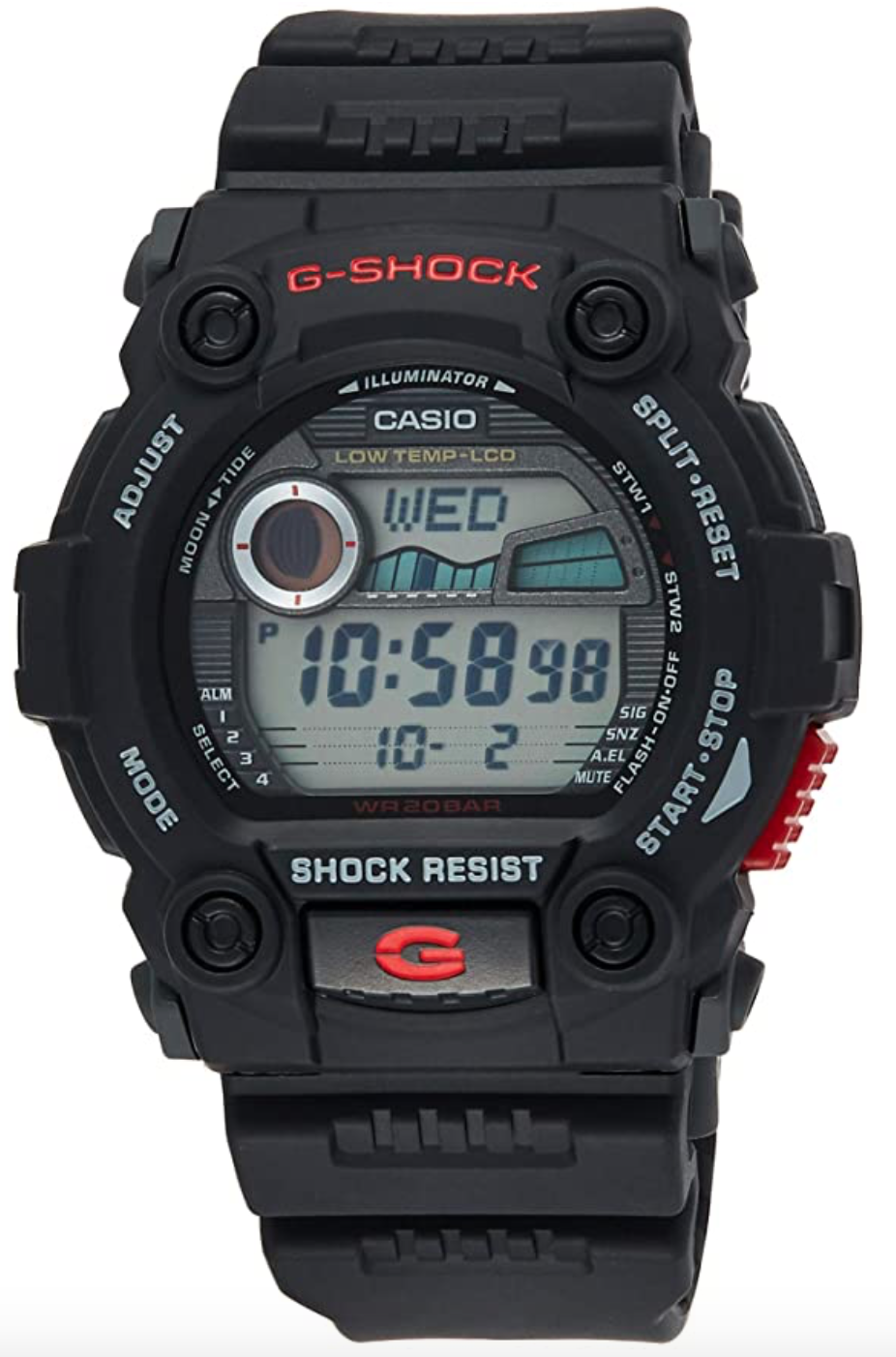 Casio Men's G7900-1 G-Shock Rescue Digital Sport Black Resin Watch