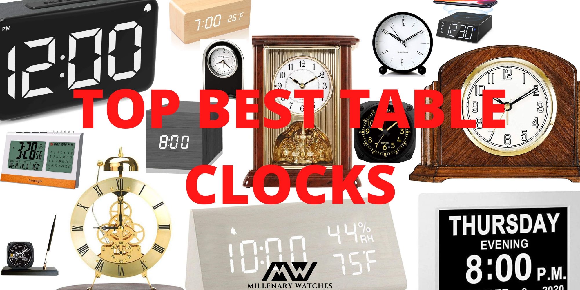 The best luxury table clocks