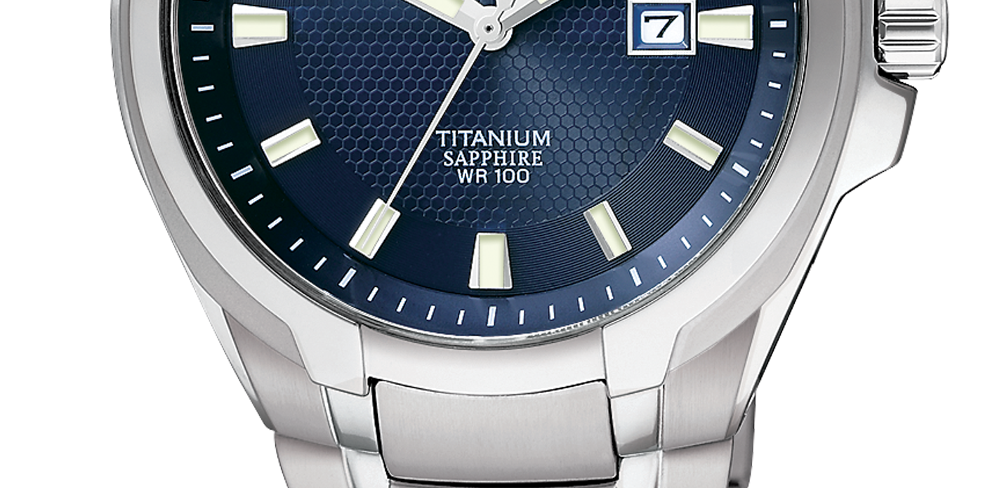 Titanium on sale sapphire watch