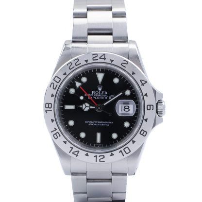 Rolex Explorer II 16570 "Swiss Only" 1999 Box & Certificate Black Dial