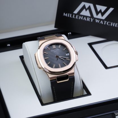 Patek Philippe Nautilus 5711R Rose Gold Leather 2008