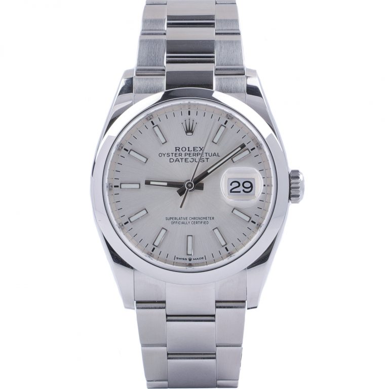 rolex 126200 silver