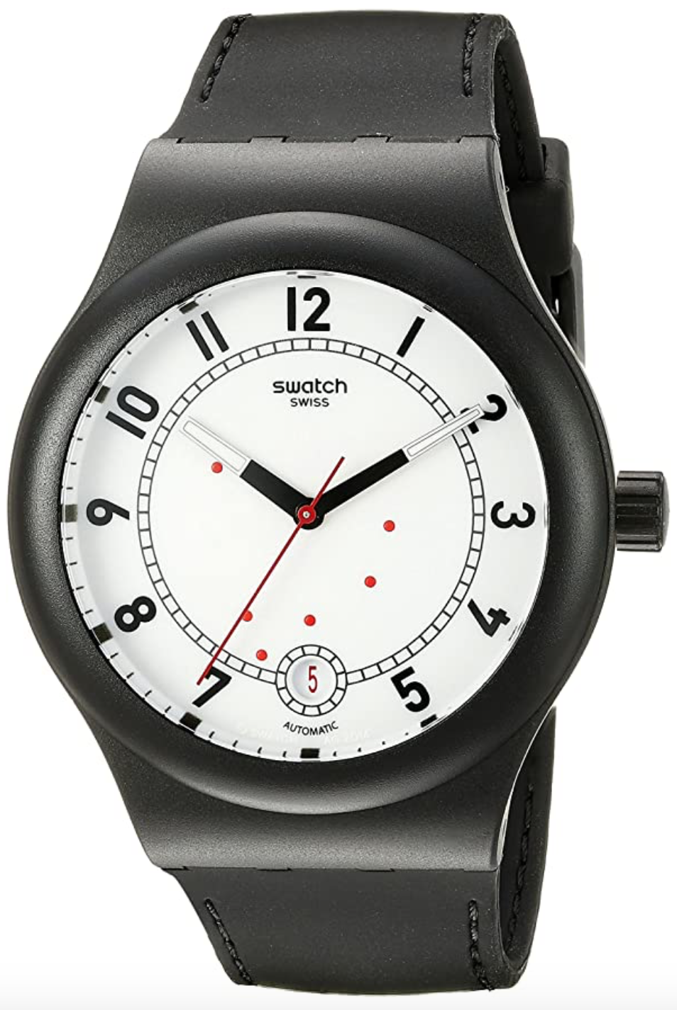 Swatch Unisex SUTB402 Originals Analog Display Swiss Automatic Black Watch