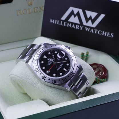 Rolex Explorer II 16570 Black Dial Mint Condition F-Series