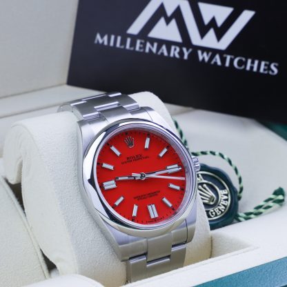 Rolex Oyster Perpetual 41 124300 Coral Red Unworn 2021