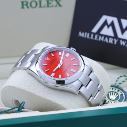 Rolex Oyster Perpetual 36 126000 Coral Red Dial Unworn 2021