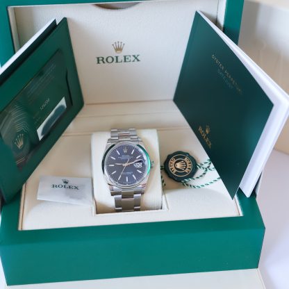 Rolex Datejust 36 126200 Oyster Blue Dial Fullset 2021