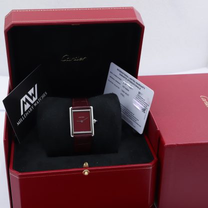 Cartier Tank Must Bordeaux Red WSTA0056 Unworn 2021 Novelty