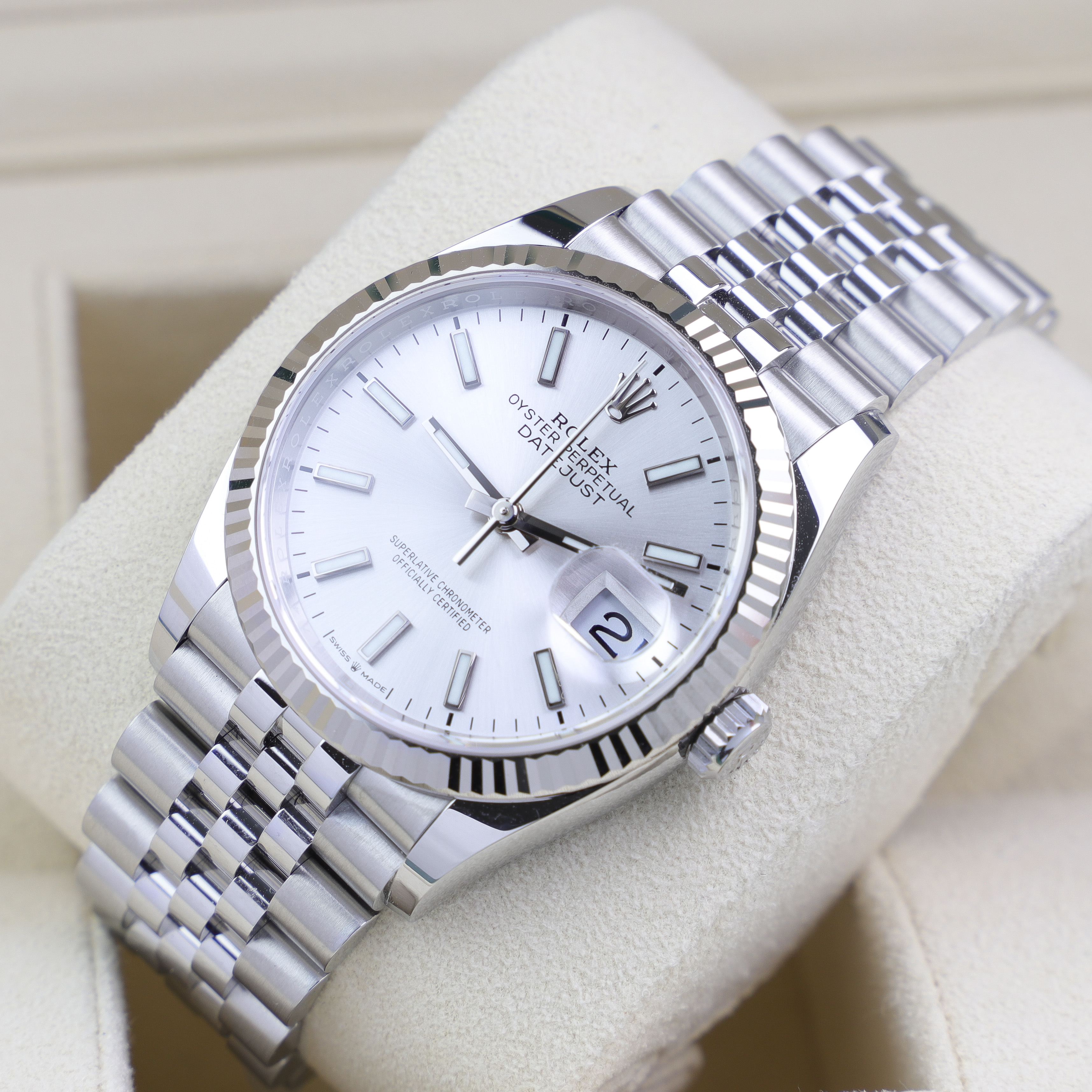 126234 silver dial