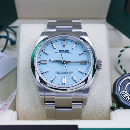 Rolex Oyster Perpetual 36 126000 Turquoise Blue "Tiffany" Unworn 2021
