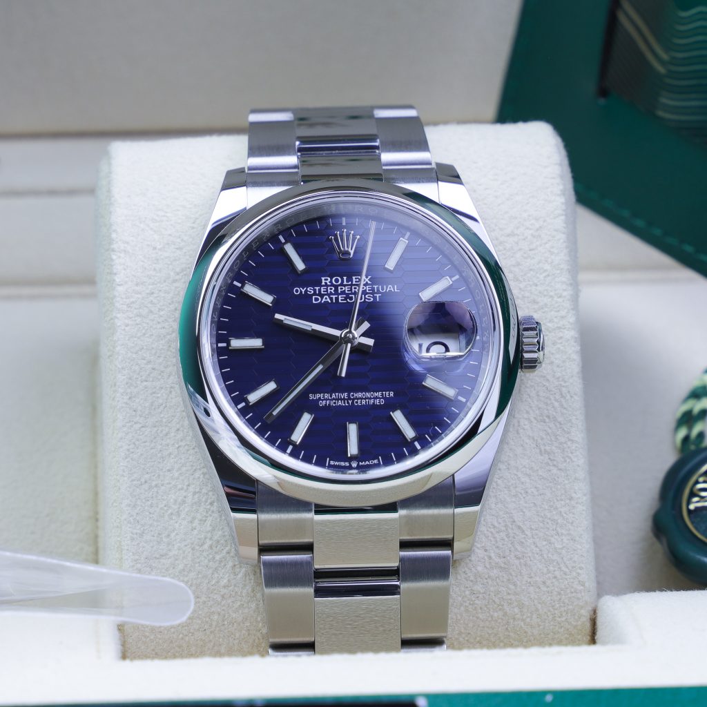 Rolex Datejust 36 126200 Blue Fluted Dial Unworn Fullset 2021 ...