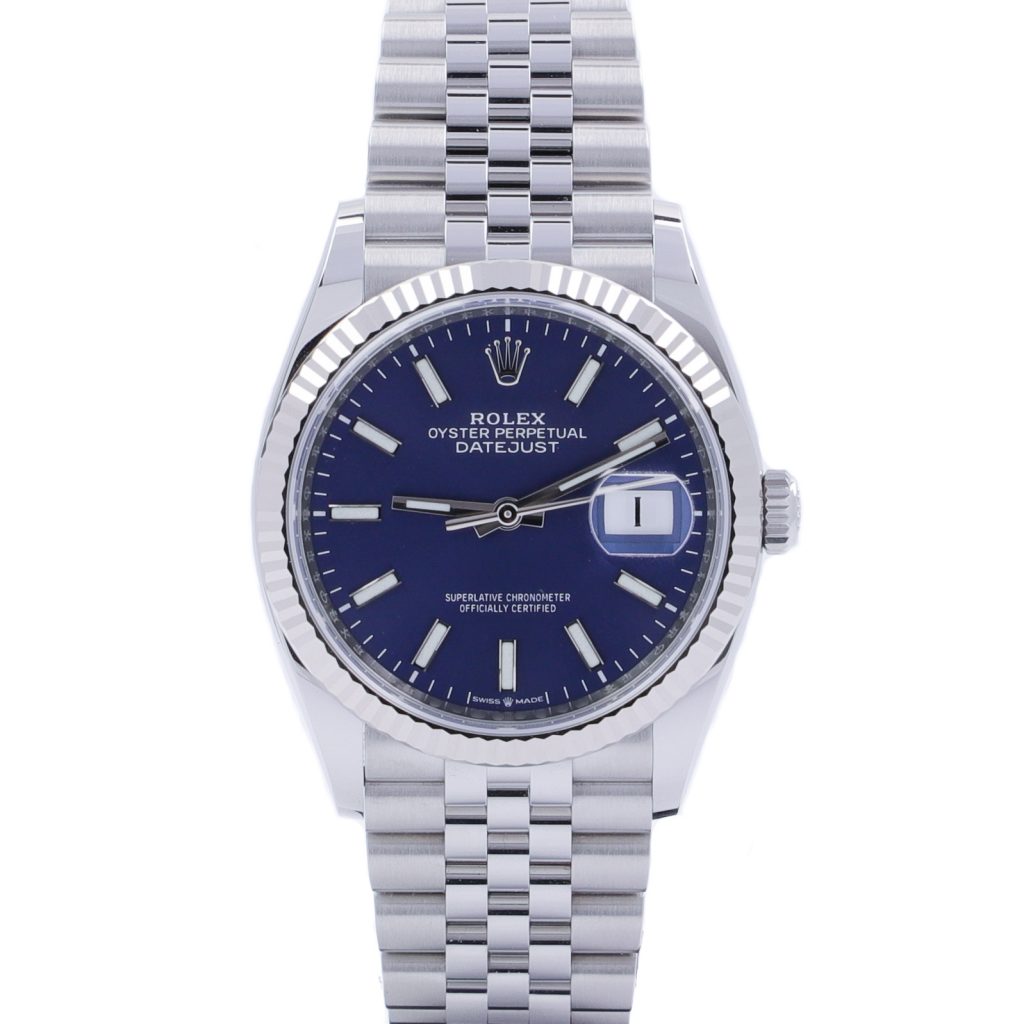 Rolex Datejust 36 126234 Blue Dial Jubilee Fullset 2020 - Millenary Watches