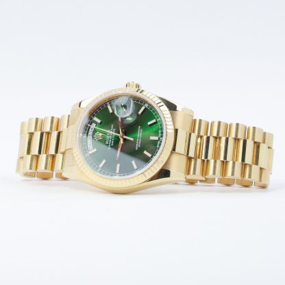 Rolex Day-Date 36 President Green Dial 118238 Box & Papers 2006