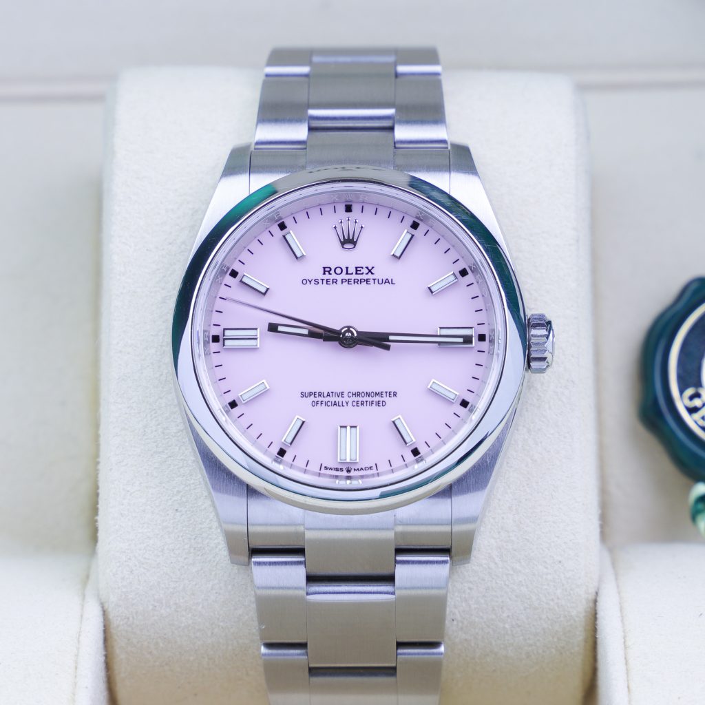 Rolex Oyster Perpetual 126000 Candy Pink Box & Papers 2020 - Millenary ...