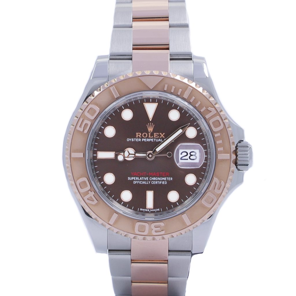 rolex yacht master chocolate rose gold