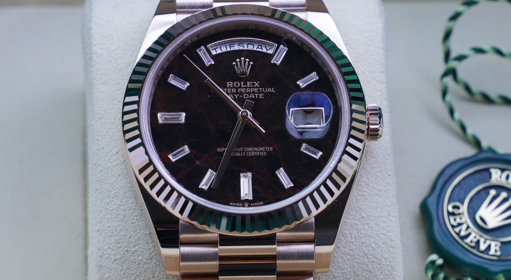 Rolex with outlet baguettes