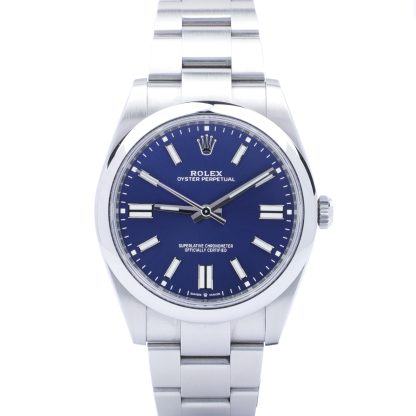 Rolex Oyster Perpetual 41 124300 Bright Blue Dial 2021