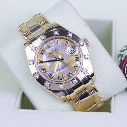 Rolex Lady Pearlmaster 34mm 81318 Fullset 2010 MOP dial